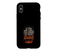 Barbecue Grandpa Pitmaster Humour Smoker Grill Backyard Legend Coque pour iPhone X/XS