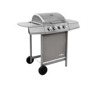 vidaXL Barbecue gril à gaz avec 4 brûleurs Argenté