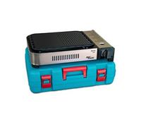ALPEN Plancha/Grill Gaz Portable Multifonction 2100W, Allumage Piézo, Répartition Uniforme, Récupérateur Graisse, Mallette Transport Inclus - Balcon, Camping