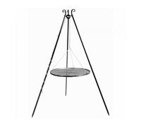 Barbecue Grille De Cuisson Suspendu Sur Trépied 200 Cm En Acier 50 Cm