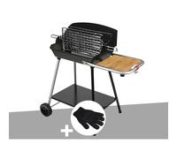 Barbecue horizontal et vertical excel grill + gant de protection - somagic
