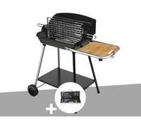 Barbecue Horizontal et Vertical Excel Grill + Malette 8 accessoires inox - Somagic