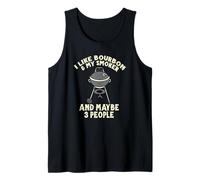 Barbecue Humoristique avec Inscription « I Like My Bourbon and My Smoker » Débardeur