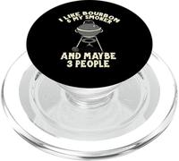 Barbecue Humoristique avec Inscription « I Like My Bourbon and My Smoker » PopSockets PopGrip pour MagSafe