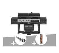 Barbecue hybride memphis ultimate version 2,0 + set de 4 couteaux + papier bouch