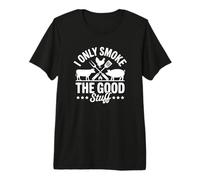 Barbecue I Only Smoke The Good Stuff T-Shirt Haut de Gamme