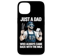 Barbecue Just A Dad Who Always Came Back with The Milk Grill Dad Coque pour iPhone 13