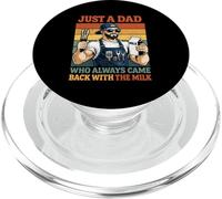 Barbecue Just A Dad Who Always Came Back with The Milk Grill Dad PopSockets PopGrip pour MagSafe