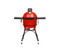 Kamado Joe – Barbecue en céramique Classic II – 18 pouces, fumoir, chariot, grilles inox – Rouge