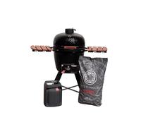 Barbecue Kamado Le Gaulois - Céramique - Mixte Gaz et Charbon - Cuisson 3 Zones -