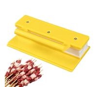 Barbecue Kebab Maker - Grilling Accessory with Large Skewer Tray, Durable Reusable Mould for Meat and Vegetable Preparation | Ideal for Home Backyard Patio Outdoor Cooking Camping Picnic Partie