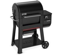 Barbecue pellet WEBER Searwood 600 black, sur chariot, surface de cuisson 61 x 45cm, thermostat digital