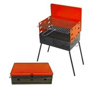 Barbecue - PicNic - Pliable - 40x30 cm - Acier - 6 plats