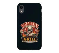 Barbecue Pitmaster Raccoon avec Funny Roadkill on The Grill Coque pour iPhone XR