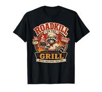 Barbecue Pitmaster Raccoon avec Funny Roadkill on The Grill T-Shirt