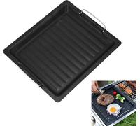 BARBECUE plaque de gril, à la poêle, poêle à Griller et cuire, en tournant la plaque en fonte plaque à pizza, barbecue à gaz acc