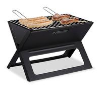 Barbecue pliable - SWAPY - Portable - Charbon de bois - Dimensions 30x45,5x30 cm - Grille à charbon incluse