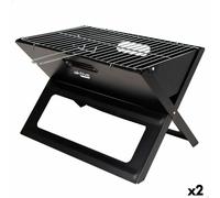 Barbecue Portable Actif Noir 45 x 30 x 29 cm Acier Fer
