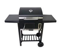 Barbecue portable en fonte avec plateau de braises.