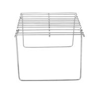 Barbecue Portable extérieur, Grille de Barbecue en Acier Inoxydable for au Charbon Bois, argentée, 18 x 16 12 cm