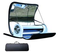 Barbecue portable Grill BBQ Cuisinière BBQ solaire, Four solaire portable Four-4,5L Grande capacité Cuisinière solaire Four d'extérieur Réchaud de camping avec thermomètre pour 2-3 personnes Randonnée