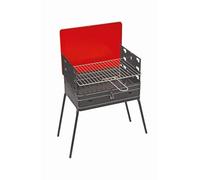 Barbecue rectangulaire Richiudubile au Porte-documents, grille de cuisson en acier chromé et pieds en caoutchouc.