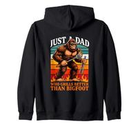 Barbecue rétro Just A Dad Who Grills Better Than Sasquatch Sweat à Capuche