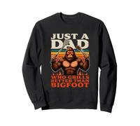Barbecue rétro Just A Dad Who Grills Better Than Sasquatch Sweatshirt