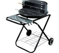 Barbecue rond à roulettes 54 cm charbon jardin Master Grill MG925