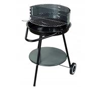 Barbecue rond au charbon de bois avec rôtissoire sur roues 50 cm