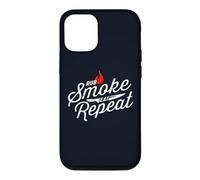 Barbecue Rub Smoke Eat Repeat Funny pour Hommes et Femmes Coque pour iPhone 12/12 Pro