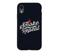 Barbecue Rub Smoke Eat Repeat Funny pour Hommes et Femmes Coque pour iPhone XR
