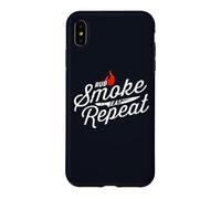 Barbecue Rub Smoke Eat Repeat Funny pour Hommes et Femmes Coque pour iPhone XS Max