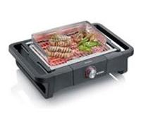 Severin Barbecue électrique STYLE Evo PG 8123 2 500 W, jusqu'à 350°C, bac à eau, Noir