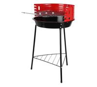 Barbecue sur pieds en acier avec cuve de cuisson