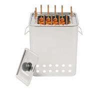 Barbecue suspendu au charbon de bois sans fumée en acier inoxydable Rôtissoire à 360° barbecue portable for camping pique nique terrasse et jardin