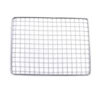 Barbecue， Tapis de Cuisson Portable en Acier Inoxydable for Barbecue, Maille, for la extérieur (25 x 16 cm)