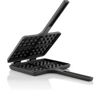 Barbecue-Toro gaufrier I fer à gaufre I gaufrier I gaufrier + moule à tarte double forme rectangulaire en fonte, noir - déjà brûlé dans I gaufrier