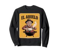 Barbecue Vintage Amusant El Abuelo pour Grand-père Sweatshirt