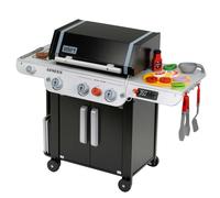 Theo Klein 9445 Barbecue Weber Genesis en Bois,nserts pour Steak, Pizza ou légumes,ncluses, avec Aliments factices et ustensiles de Barbecue, Jouets pour Enfants à partir de 3 Ans