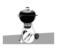 Barbecue charbon Master-Touch GBS 57 cm E-5750 Noir + Kit ustensiles Premium 2 pièces ¿ Weber