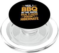 Barbecue « Yes I BBQ IN THE NEIGE » Sarcasme PopSockets PopGrip pour MagSafe
