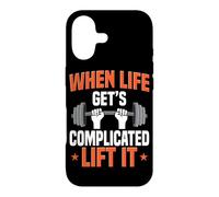 Barbell Lift When Life Get 's Complicated Lift It Deadlifting Coque pour iPhone 17