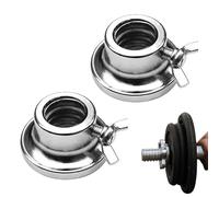 Barbell Set - Écrou Hexagonal à Double Pince, Construction de Fer, périphérique de poignée sécurisée | Clip d'haltères d'un Pouce, Fermeture régulière pour la Barre de Poids, Exercice muscula
