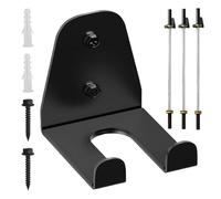 Barbell Wall Mount, Space Saving Barbell Rack, 3.26x3.93x4.33inch Size, Wall Mounted Storage, Not Easy to Deform, Versatile Purposes for Garage Fitness, Black