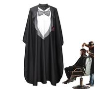Barber Cape - Robe De Coiffeur, Bouclier De Ciseaux | Couper La Cape, Un Drapé Enveloppement De Coupe, Vernis À Cheveux, Élégant Cadeau Père Et Grand-père Utilisez Rasage Professionnel La Maison