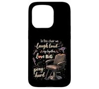Barber Chair Life Funny Hairstylist Barber Shop Humor Coque pour iPhone 15 Pro