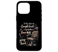 Barber Chair Life Funny Hairstylist Barber Shop Humor Coque pour iPhone 16 Pro Max