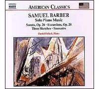 Barber: Complete Published Solo Piano Music [CD] NEUF