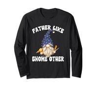 Barber Dad Graphic for Men Funny Fathers Day GNOME Grandpa Manche Longue